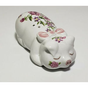 Vintage Ceramarte Floral Pig Potpourri 1978 Brazil Potpourri Hand Painte…